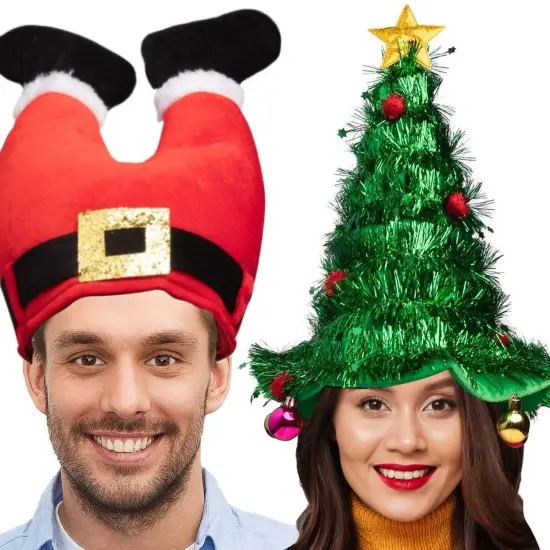 Simply Genius Christmas Tree Hat (1 Pack): Humorous 18&rdquo; Decorated Christmas Tree Hat, Festive Holiday Decor {7}