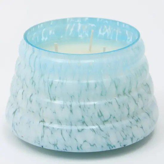 Handmade Glass Jar Scented Candle &ndash; 16 oz Soy Wax Blend &ndash; Assorted Pastel Colors & Fragrances Blue {2}