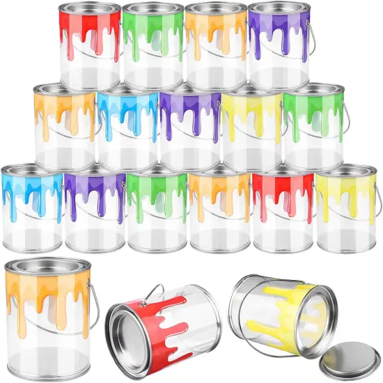 24 Pcs Art Paint Empty Paint Cans {1}