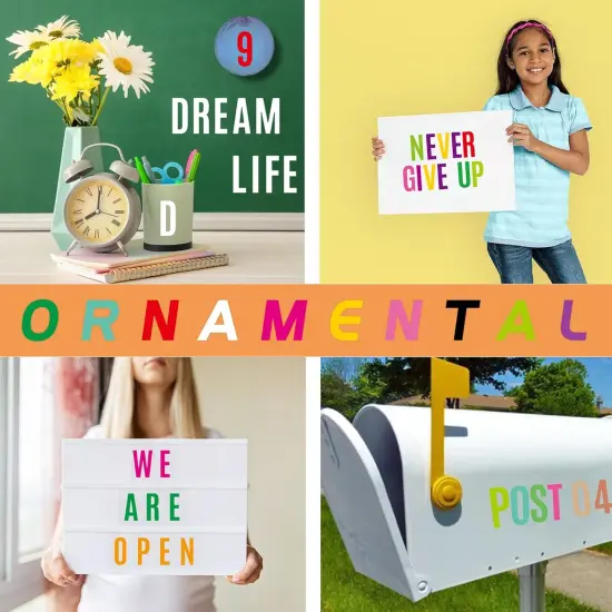 Letter Stickers 30 Sheets 1500 PCS Large Alphabet Stickers {5}