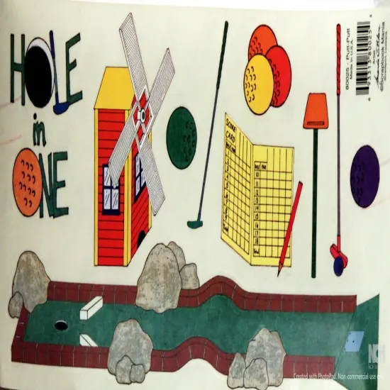Scrapbook Mania Vintage Putt-Putt Golf Vellum Stickers {1}