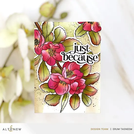 Build-A-Garden: Flowering Quince & Add-on Die Bundle {2}