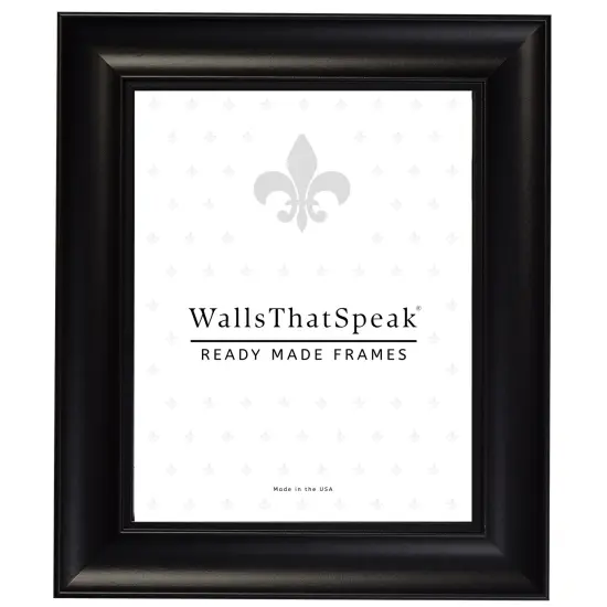 Vintage Revival 1.75", Satin Black Picture Frame by wallsthatspeak {1}