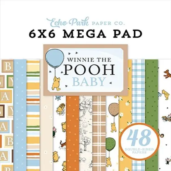 Echo Park Winnie The Pooh Baby Cardmakers 6X6 Mega Pad {1}