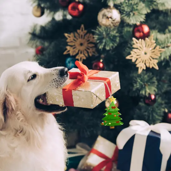 Wooden Christmas Ornaments to Paint Christmas Tree Decoration Cutouts Unfinished 24PCS 3.5 x 3 inches, DIY Blank Unfinished Christmas Tree Wood Discs Ornament for Home Crafts Hanging {6}