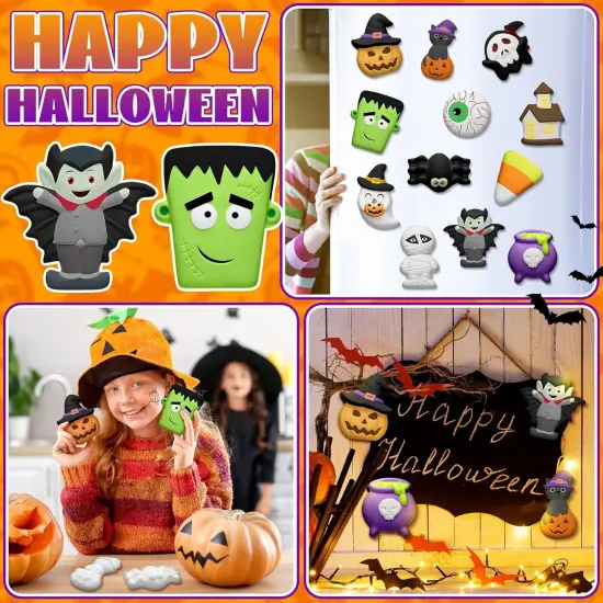 12 Pcs Ceramics to Paint Halloween Day of The Dead Thanksgiving (Halloween) {5}