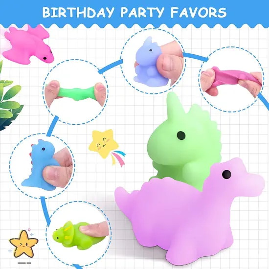 30pcs Squishy Mochi Toys - Mini Dinosaur {4}
