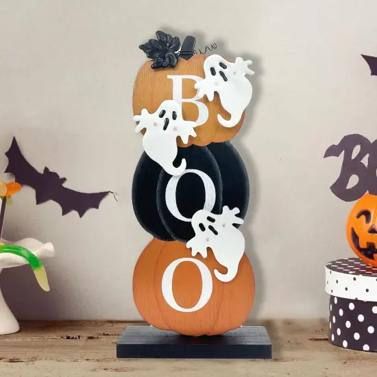 Halloween Decorations Indoor Boo Ghost Pumpkin {2}