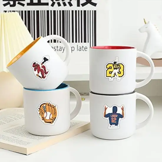 100 Pcs Baseball Stickers | Design for Laptop, Notebooks, Skateboards, Waterbottles | Waterproof Vinyl Stickers {4}