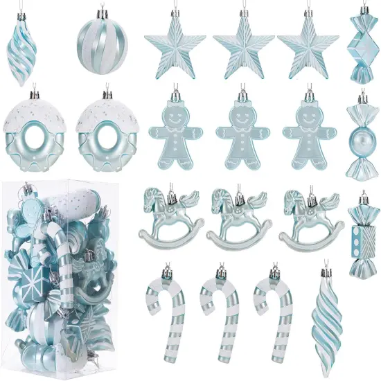 LANGXUN 20pcs Maca Blue Christmas {1}