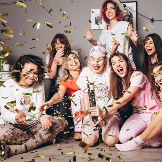 Confetti Cannons Confetti Poppers,15 Inch Gold Party Poppers Confetti Shooters, Yello Confetti Pop for Birthday Wedding Celebration Halloween Decorations Air Powered Confetti Gun {3}