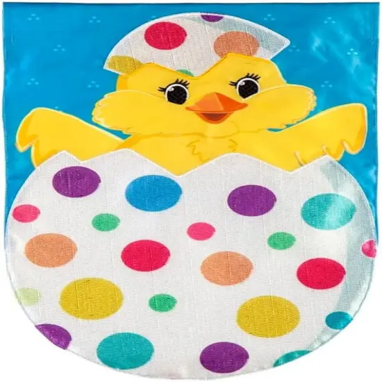 Polka Dot Easter Egg 2 Sided Garden Flag {1}