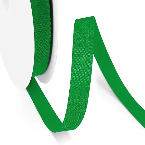 3/8" X 50 Yards Green Grosgrain Ribbon, Premium Grosgrain Ribbon for Sewing {3}