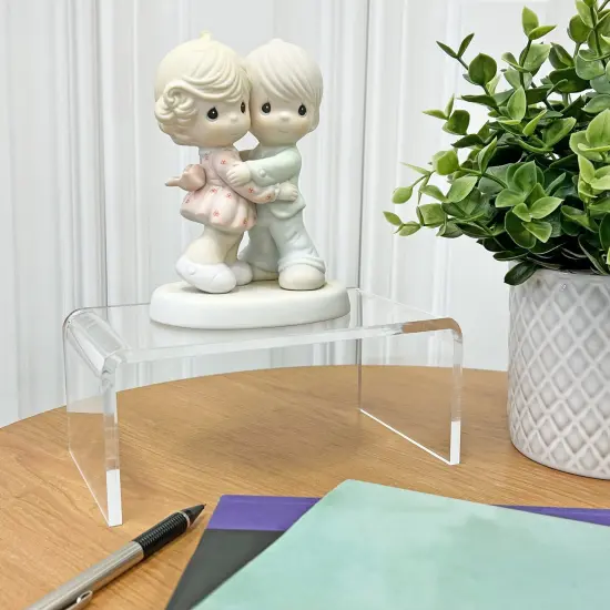 Plymor Clear Acrylic Rectangular Display Riser, 3" H x 7" W x 4" D (1/4" thick) {3}