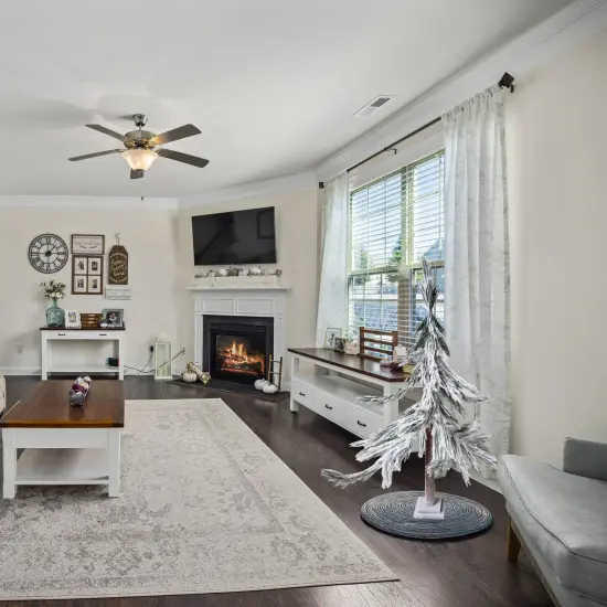 Northlight Heavily Flocked Pine Sprig Artificial Christmas Tree - 47" Green {4}