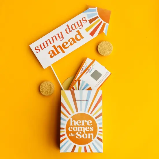 Big Dot of Happiness Here Comes The Son Favor Boxes, Boy Boho Baby Shower Decorations, Retro Sunshine Party Goodie Gift Bags - Set of 12 {3}