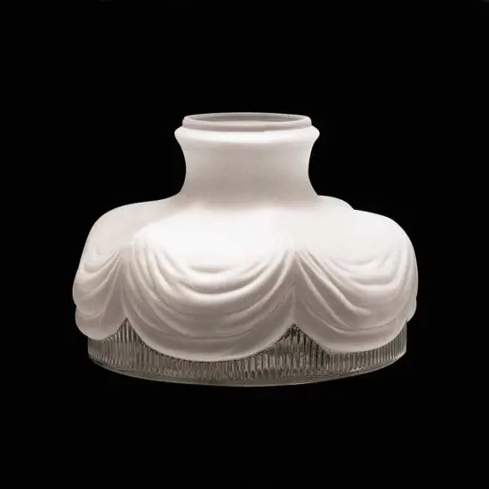 10" Satin Crystal Coleman Oil Lamp Shade {4}