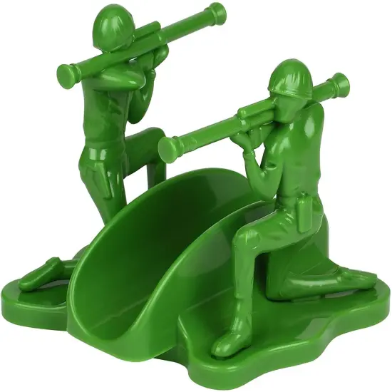Liberty Sculpted Little Green Army Men Taco & Snack Holder {3}