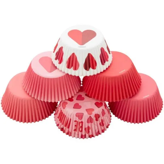 Wilton Red & Pink Valentine Heart Cupcake Liners 150 Count {1}