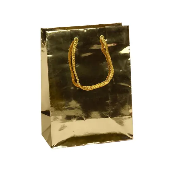 8'' x 4'' x 10'' Metallic Euro Totes for Sophisticated Gifts Gold {2}