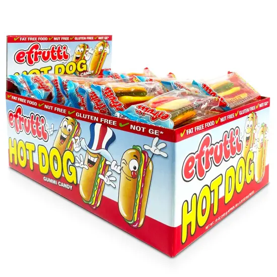Efrutti Gummi Hot Dog Box 60 Ct {1}