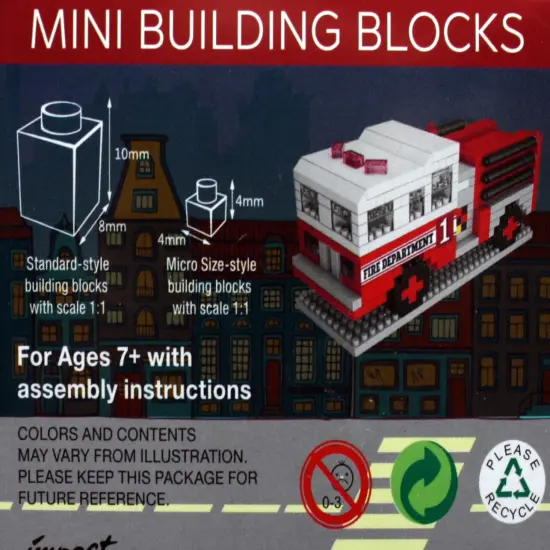 Mini Building Blocks - Fire Truck {2}