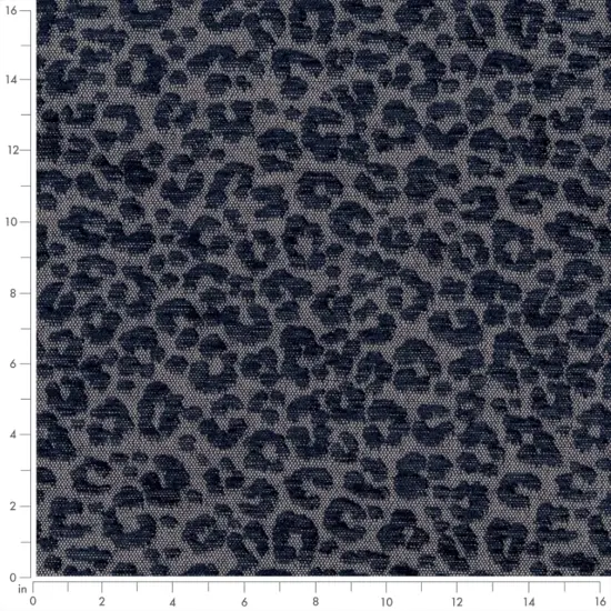 Upholstery Fabric - Blue Animal Print Upholstery Fabric 54 Inches" {2}