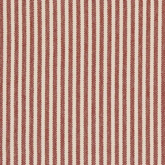 Ticking Crimson - Red & Burgundy Small Scale,Stripe Upholstery Fabric 54 Inches" {1}