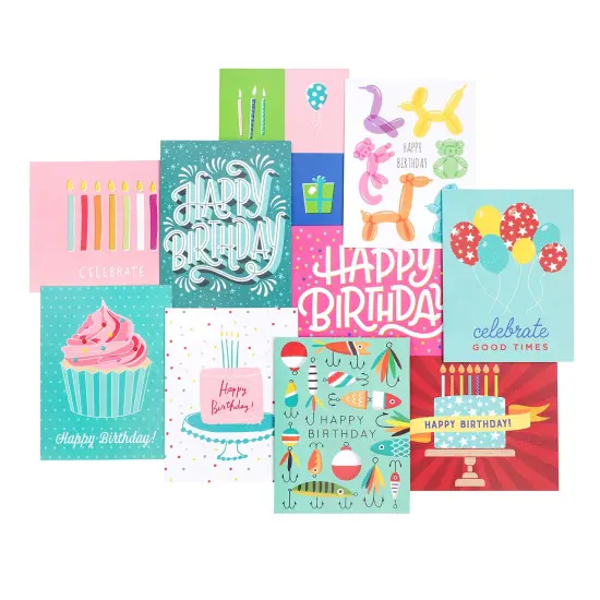 American Crafts Blank Birthday Cards with Envelopes - 40 pack {3}
