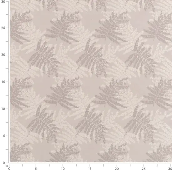 Fog - Grey & Silver Leaves Upholstery Fabric 54 Inches" {4}