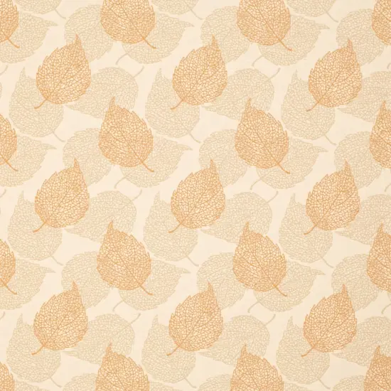 Mango - OrangeRust AbstractGeometric,leaves Upholstery Fabric 54 Inches" {1}