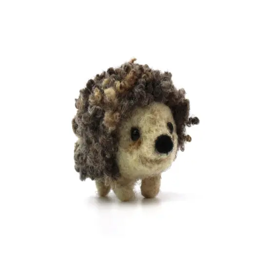 Felting Kit -Curly Hedgehog Small Kit Needle Felting Kit {2}