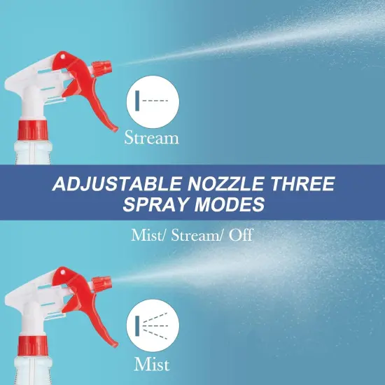 10 Pack Spray Bottles - (White and Red,Clear Style) {2}