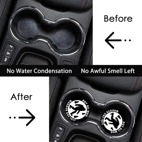 2 Pack Bigfoot Car Cup Holder Coasters {5}