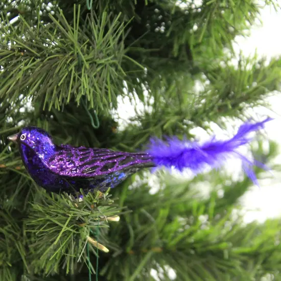 Old World Christmas 1.5 Inch Purple Martin Christmas Tree Ornament , Christmas Decor Ornament Clip On Bird {3}