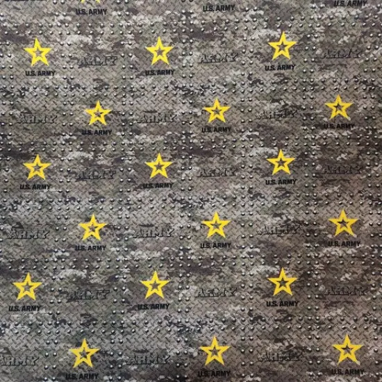 Sykel Military Army Grate Cotton Fabric by the Yard {1}