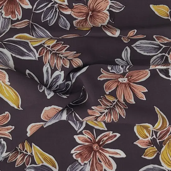 1 Yard Blue Grape Rayon Slub Fabric Lightweight Soft Material for Summer Dresses Shirts 55/56" Width {1}