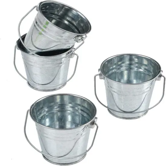 Mini Metal Buckets - 12 {1}