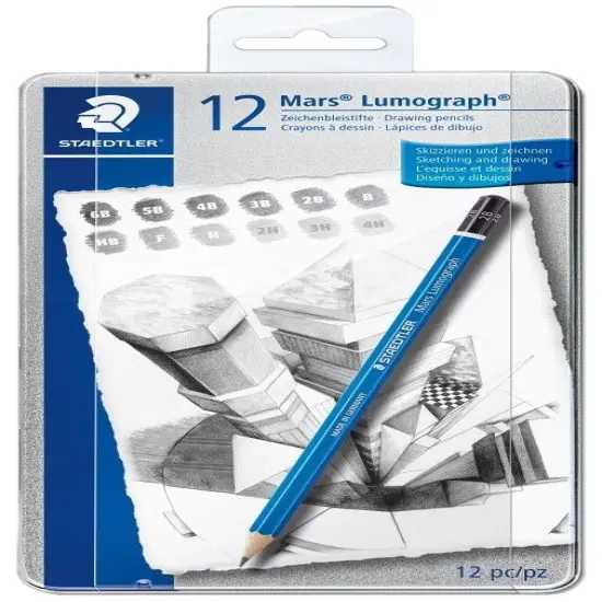 Mars Lumograph Graphite Pencils 12/Pkg-12 Pieces {1}