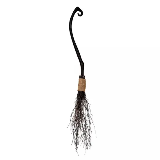 Take Apart 48 Inch Plastic Witch Broom Costume Accessory {1}