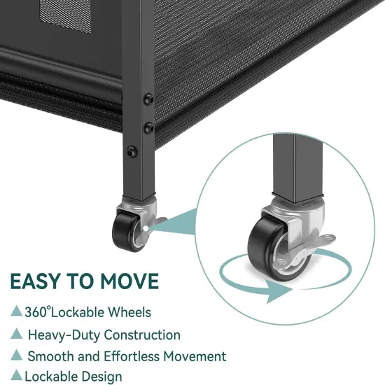 Rolling Ball Storage Cart &ndash; Metal {4}