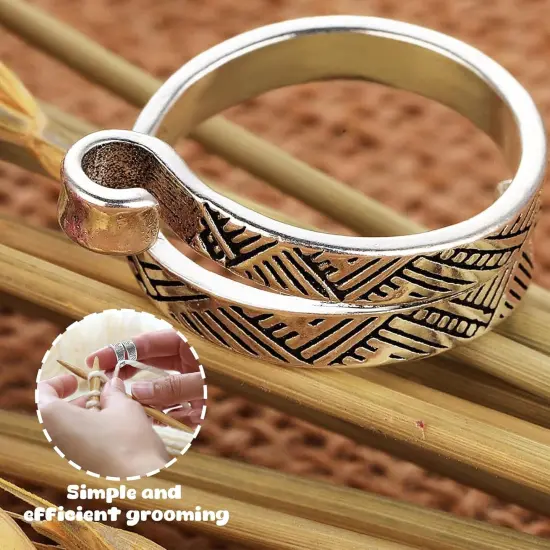 Adjustable Knitting Crochet Loop Ring {5}