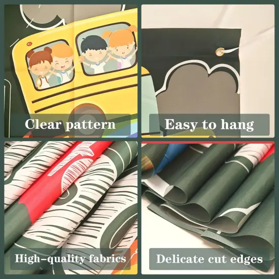 Welcome Back To School Yard Sign School Bus Banner {2}