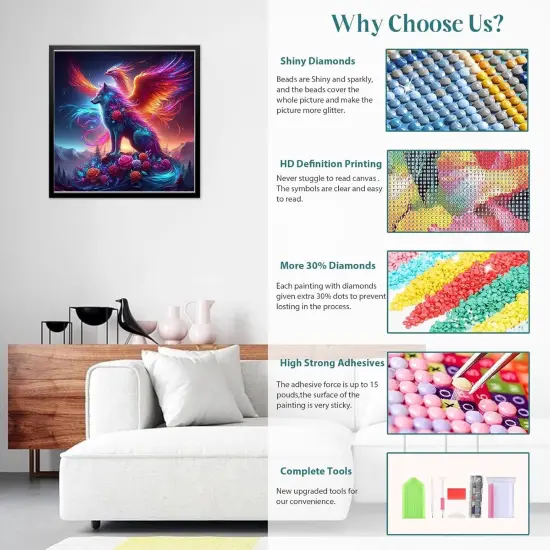 Wolf Diamond Art Kits {2}