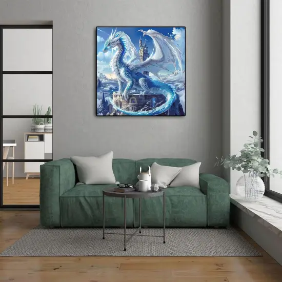 5D Ice Dragon Diamond Art Painting Kits for Adults Beginners {2}