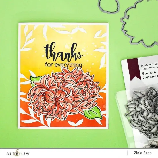 Build-A-Flower: Japanese Mum Layering Stamp & Die Set {5}