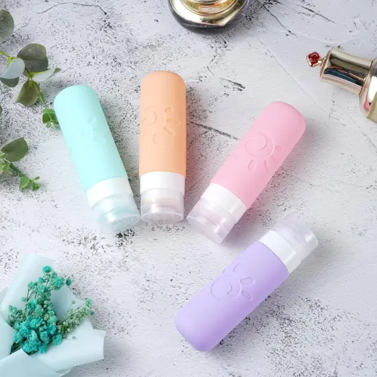 Travel Bottles Leak Proof Travel Tubs - (Multicolored C) {3}