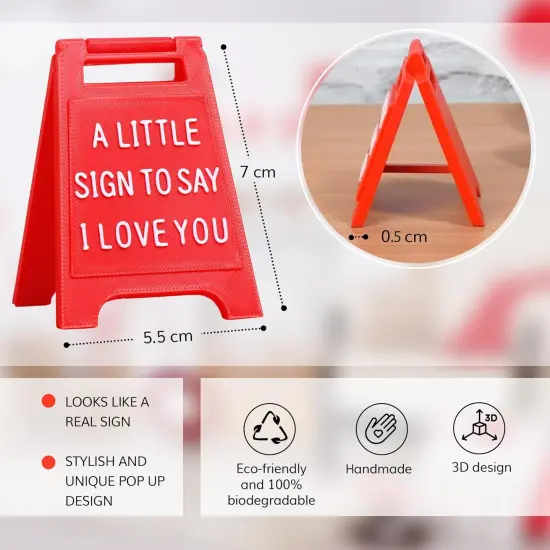 Mini Romantic I Love You Sign Party Decor {4}