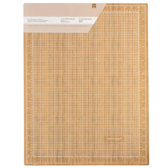 American Crafts Cutting Mat 17.7"X23.5"-Wood {1}