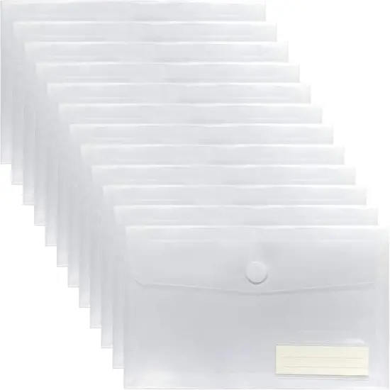 Plastic Clear Envelopes -12 {1}